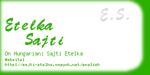 etelka sajti business card